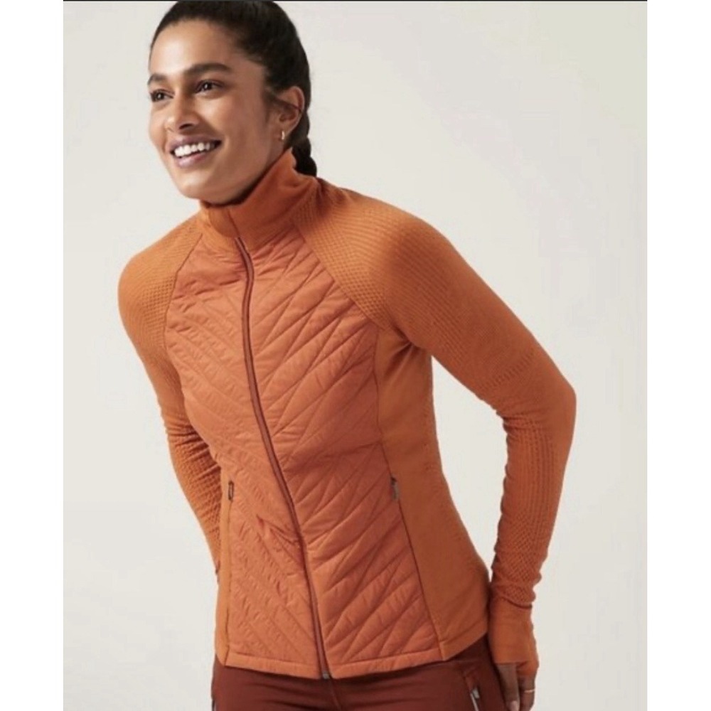 Athleta Women's Orange Flurry Force Insulated Primaloft Jacket II XXS
